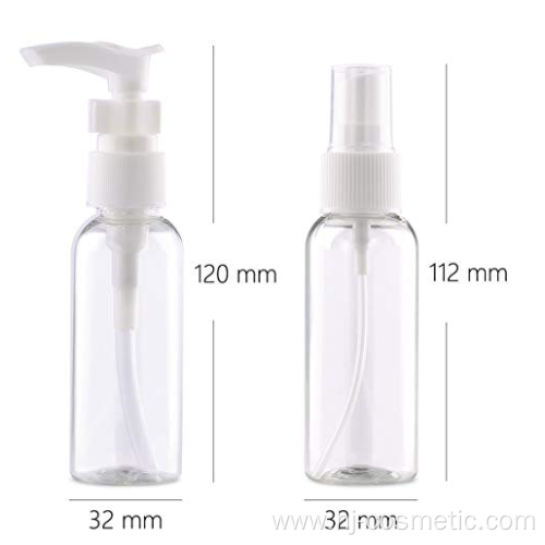 Plastic travel bottles empty set 10pcs cosmetic travel size leak proof